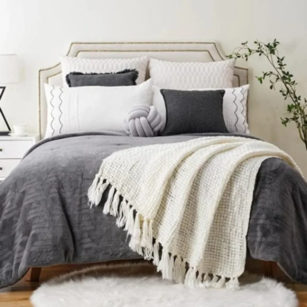 Boho Fall Cozy Throw Blanket